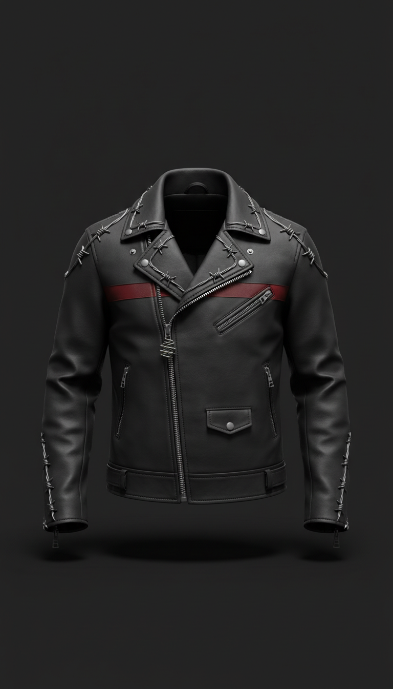 Barbed Wire Motojacke aus Leder