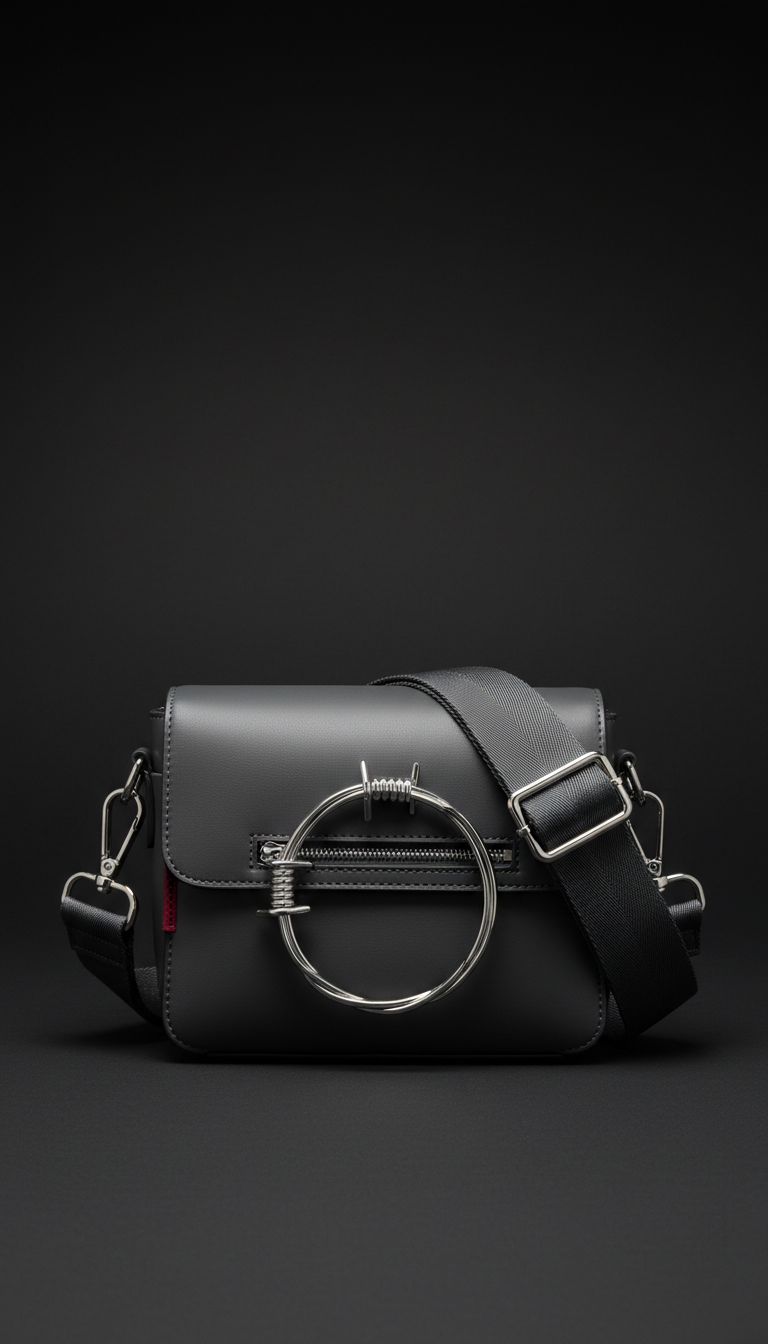 Crossbody Bag mit Chrom-Hardware